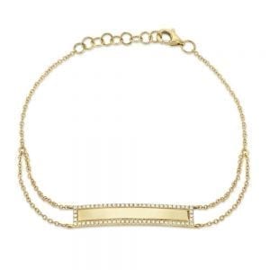 MB Essentials Pave Edge ID Bracelet