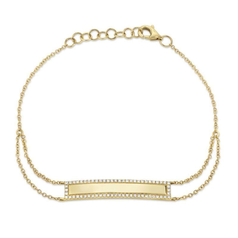 MB Essentials Pave Edge ID Bracelet