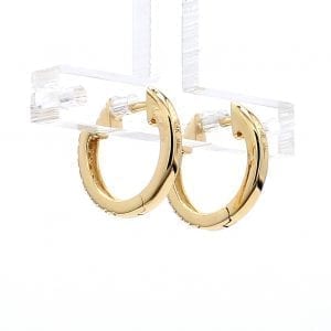 MB Essentials Tiny Diamond Hoop Earrings