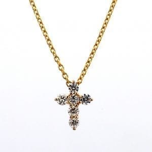 MB Essentials Diamond Cross Necklace