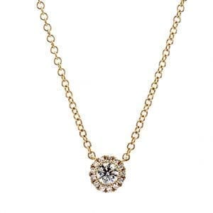 MB Essentials Diamond Halo Necklace