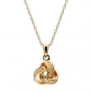 MB Essentials Diamond Love Knot Pendant