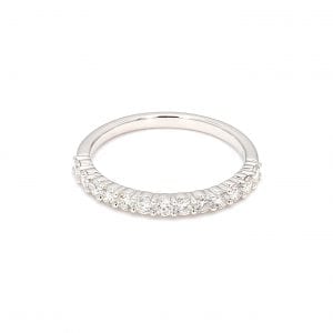 Shared Prong Diamond Band Ring