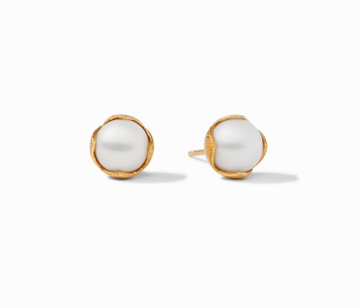 Julie Vos Small Penelope Pearl Stud Earrings