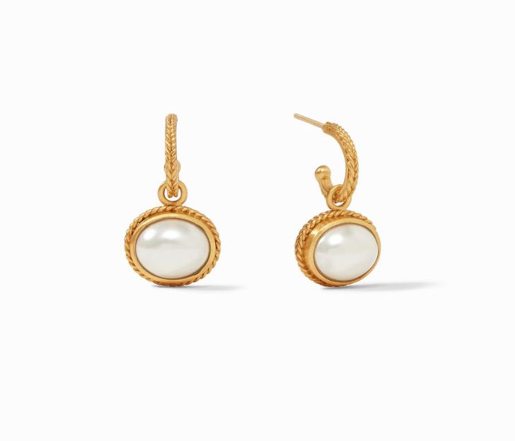 Julie Vos Calypso Hoop & Charm Earrings