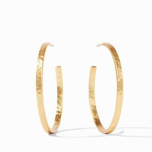 Julie Vos 24kt Yellow Gold Plate Large Crescent Hoop Earrings