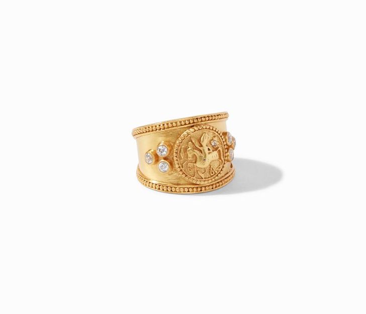 Julie Vos Coin Crest Ring