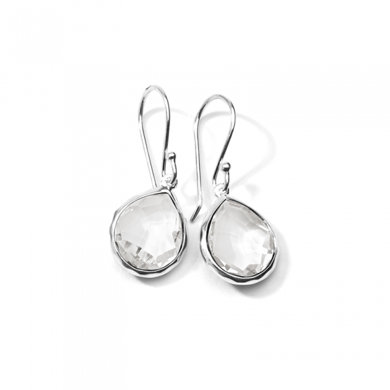 Ippolita Rock Candy Mini Teardrop Earrings in Clear Quartz