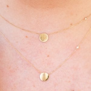 MB Essentials Small Disc Pendant Necklace