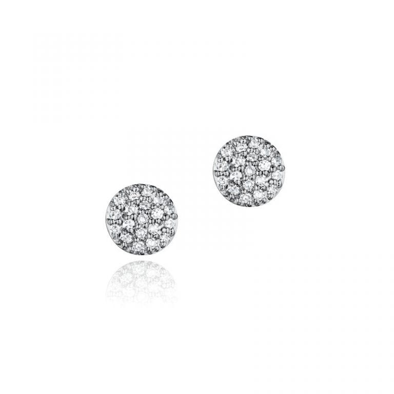 phillips house diamond stud earrings on white background