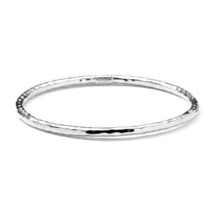 ippolita silver bangle on white background