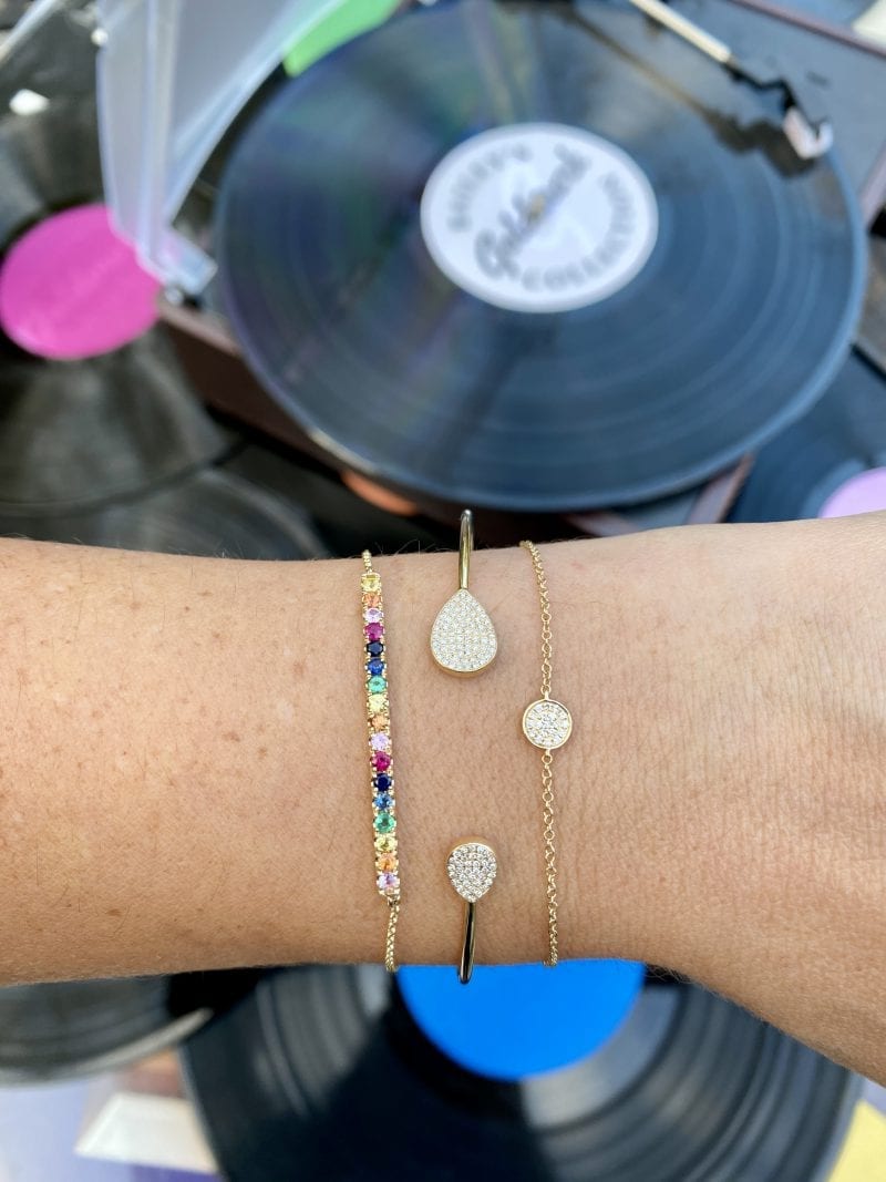Goldmark_Bracelet_stack_record_2 MB Essentials Rainbow Bar Bracelet