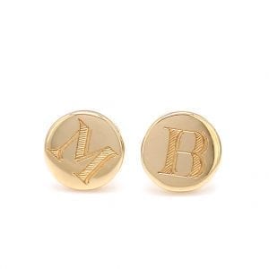 MB Essentials Round Disc Stud Earrings