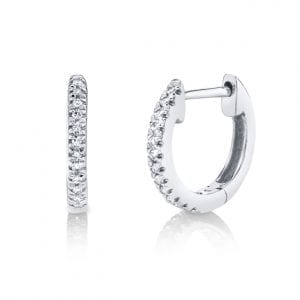 MB Essentials Tiny Diamond Hoop Earrings