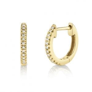 MB Essentials Tiny Diamond Hoop Earrings