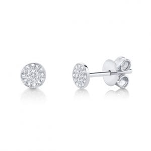 Diamond Pave Stud Earrings