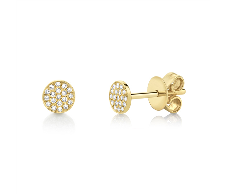 Diamond Pave Stud Earrings