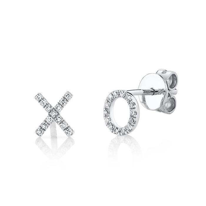 MB Essentials XO Diamond Stud Earrings