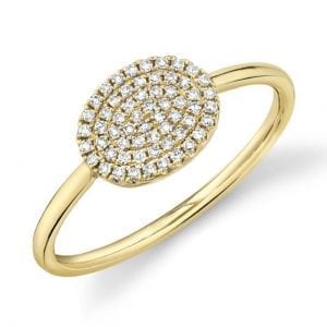maggie oval diamond ring in yellow gold