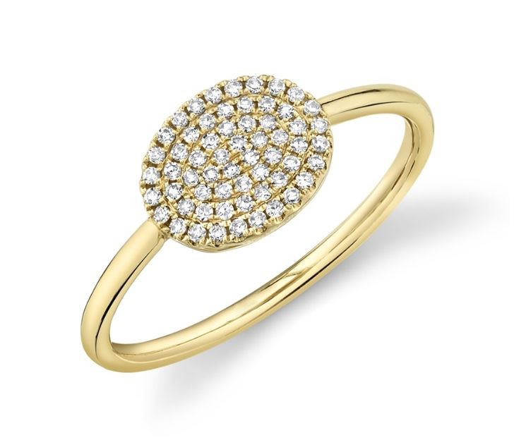 maggie oval diamond ring in yellow gold