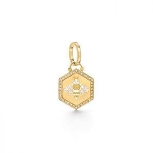 Temple St. Clair 18k Yellow Gold Bee Pendant