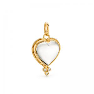 Temple St Clair Medium Rock Crystal Heart Pendant