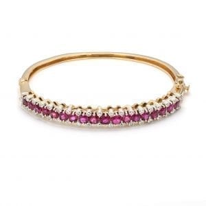 Bailey's Estate Vintage Ruby and Diamond Bracelet