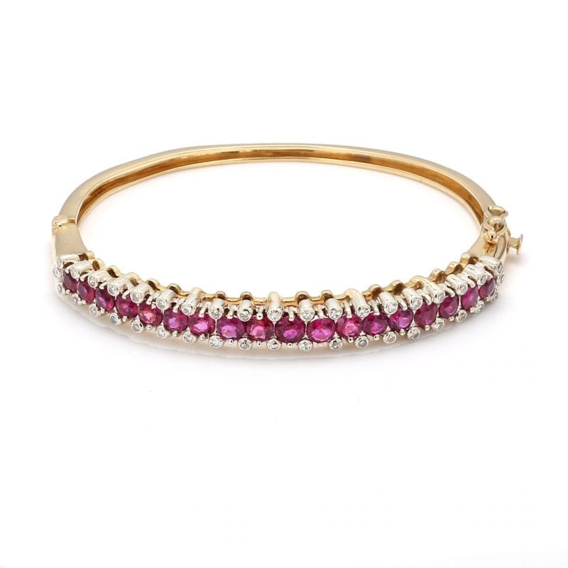 Bailey's Estate Vintage Ruby and Diamond Bracelet
