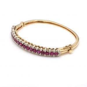 Bailey's Estate Vintage Ruby and Diamond Bracelet