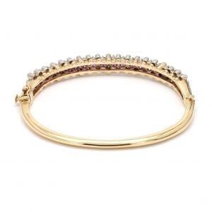 Bailey's Estate Vintage Ruby and Diamond Bracelet