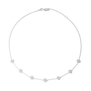 Ippolita Stardust Mini Floiwer Disc Necklace With Diamonds