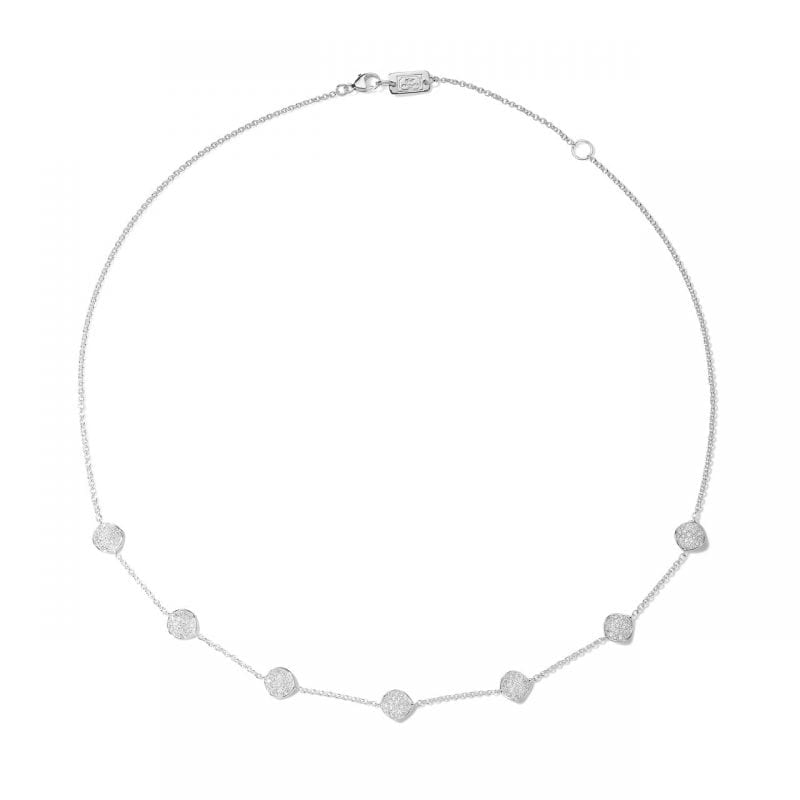 Ippolita Stardust Mini Floiwer Disc Necklace With Diamonds