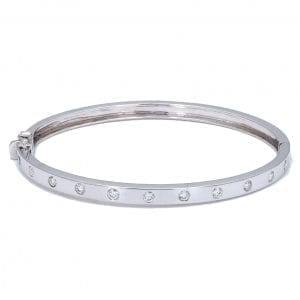 MB Essentials Diamond Station Hinge Bangle