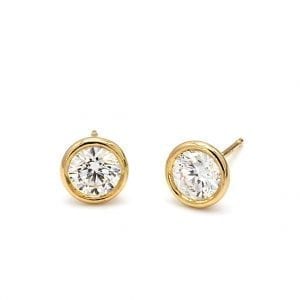 MB Essentials Best Bezel Stud Earrings