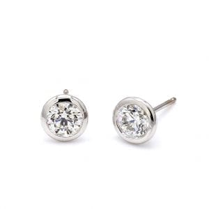 MB Essentials Best Bezel Stud Earrings