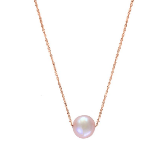 Pink Freshwater Pearl Pendant Necklace