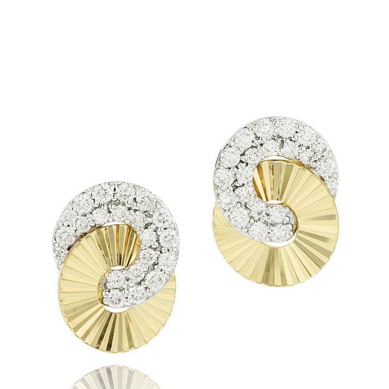 phillips house interlocking diamond stud earrings