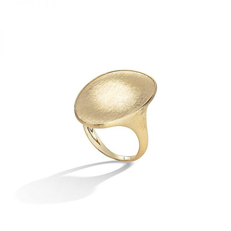 gold ring on white background