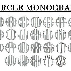 Circle monogram