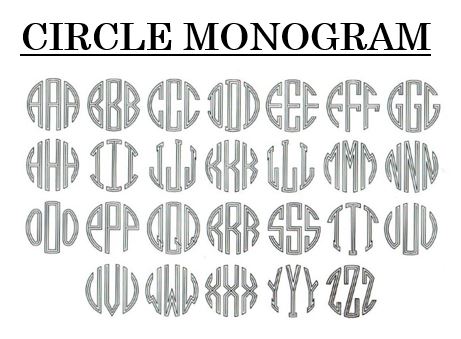 Circle_Monogram_Font Circle monogram