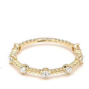 diamond bead band ring 360 video