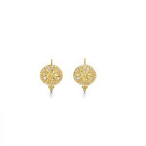 18K Diamond Sorcerer Earrings white background