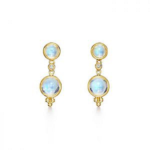 Temple St. Clair 18k Moon Drop Earrings