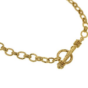 Elizabeth Locke 19kt Yellow Gold Cortina Chain, 17"