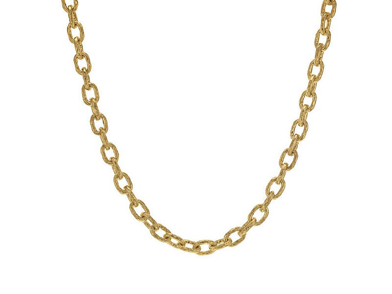 Elizabeth Locke 19kt Yellow Gold Orvieto Chain, 17"