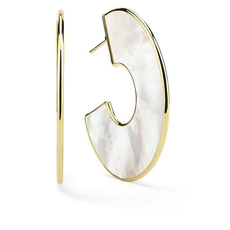 shell hoop in white on white background
