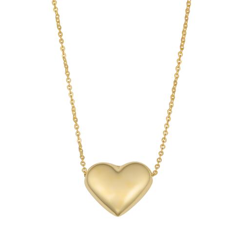 MB Essentials Puffed Heart Pendant Necklace
