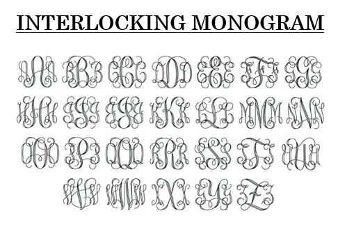 Monogram_Interlocking_Font interlocking monogram