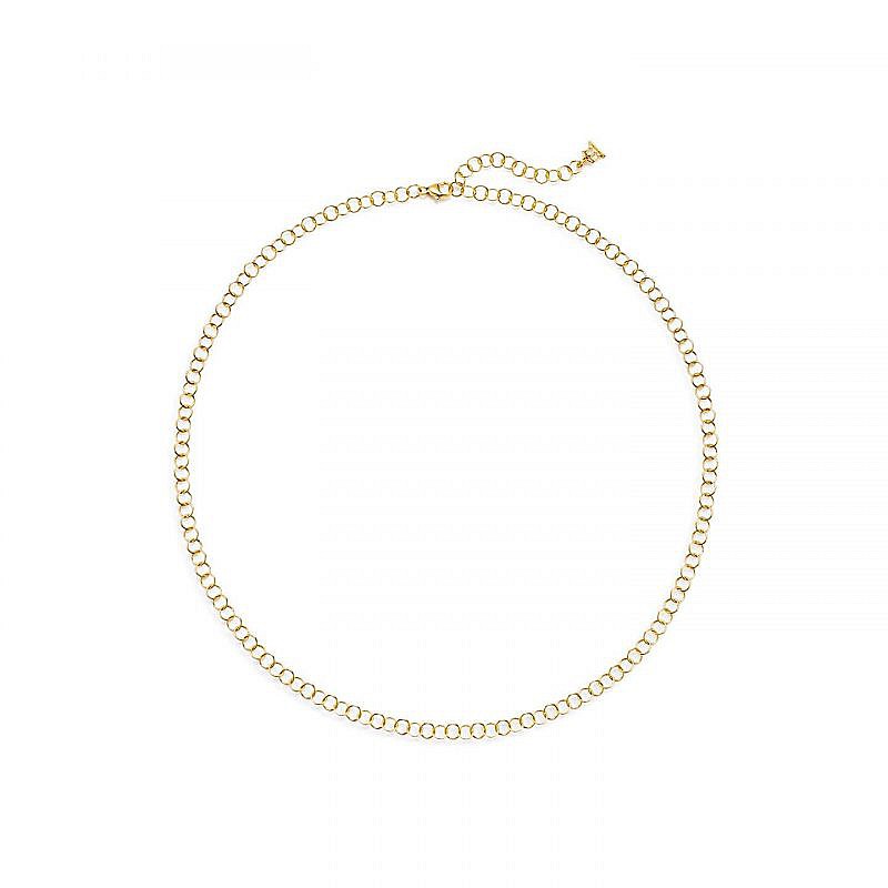 Temple St. Clair Classic Gold 18k Small Round Link Chain Necklace