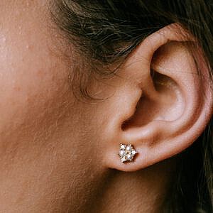 pearl and diamond cluster earrings MB essentials